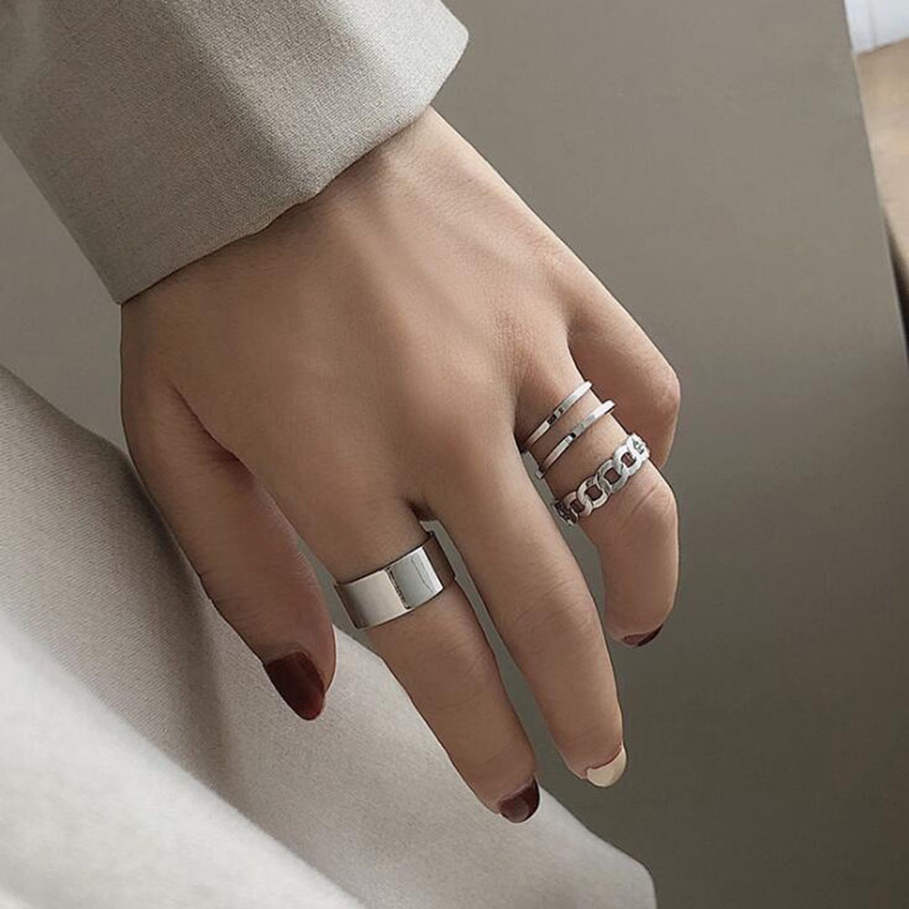 Bộ 3 nhẫn đeo khớp ngón tay cho nữ phong cách cổ điển