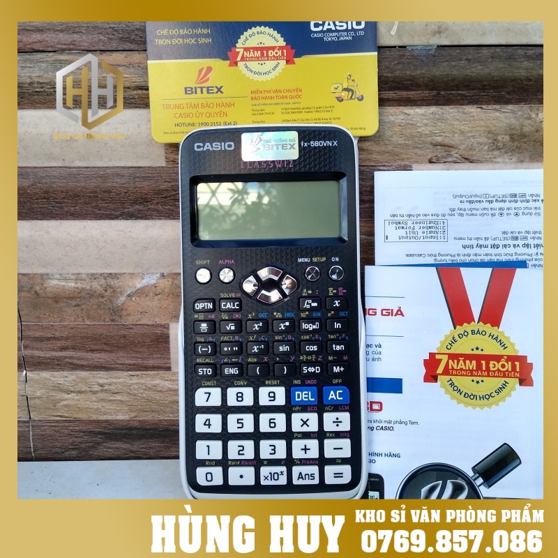 [Máy tính Casio FX 580VN X Hàng chính hãng bảo hành 7 năm casio 580vnx(giá tại kho)