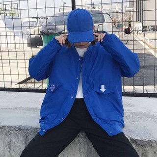 [Có Sẵn] Áo khoác bomber xanh (chần bông)