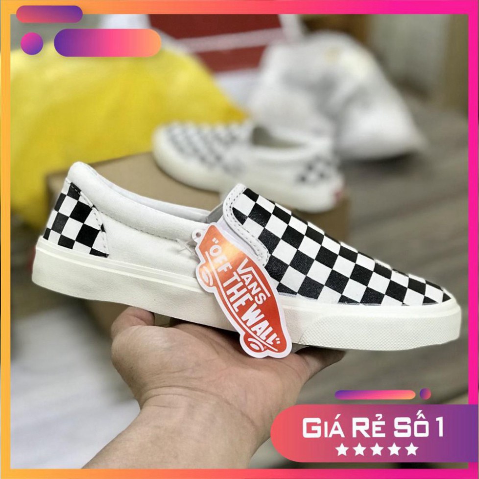 Giày Vans caro lười , buộc dây hàng đẹp full box dành cho nam nữ freeship | BigBuy360 - bigbuy360.vn