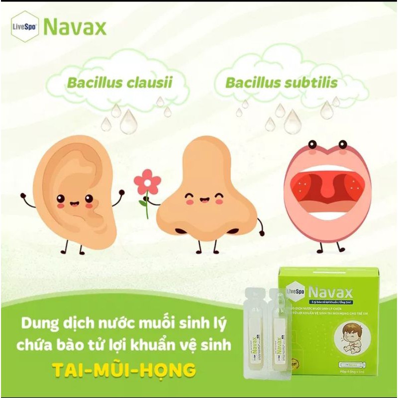 Livespo Navax - Xịt bào tử lợi khuẩn giúp tăng đề kháng đường hô hấp cho cả gia đình