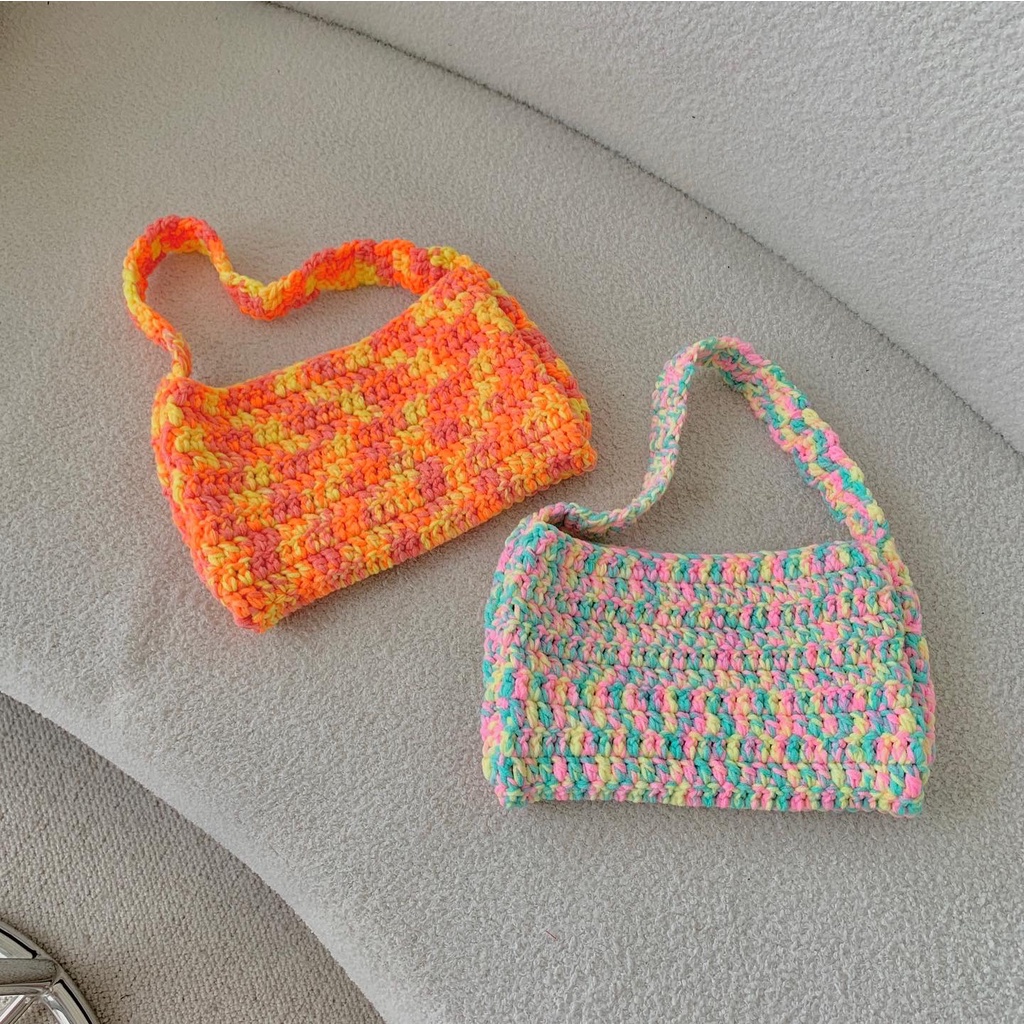 Double Mini Bag - Túi móc len - Ichi.sg