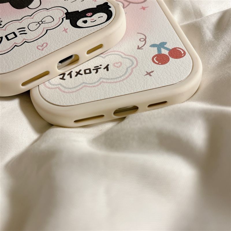 Ốp Điện Thoại Silicon Mềm Chống Sốc Hình kuromi Melody HELLO KITTY Cho IPhone 14 12 PRO 12 mini 11 13 PRO Max Xs Max XR 6 7 8 Plus