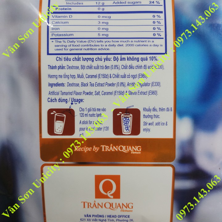 Thùng trà Me Trần Quang 20 bịch 336g (24 gói dài * 14g)