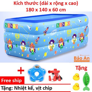 Bể bơi 1m8 3 tầng