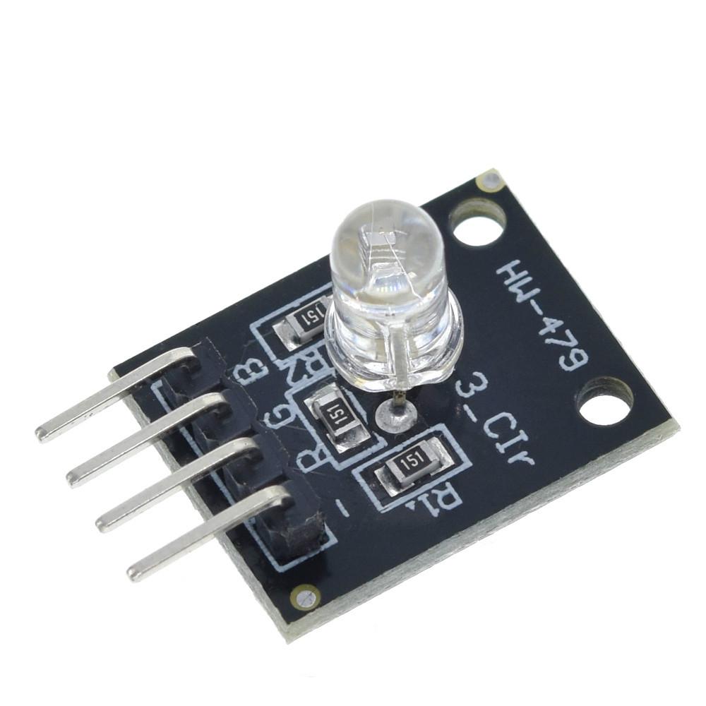 SENSOR Mô Đun Cảm Biến Fz0455 4pin Ky-016 3 Màu Rgb Led Cho Arduino Diy Ky016