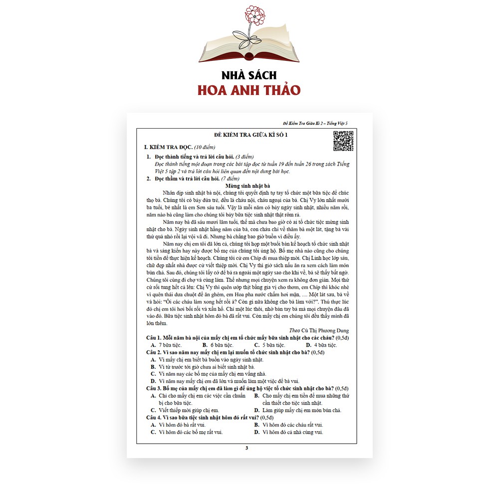 Sách - Đề kiểm tra Toán và Tiếng Việt lớp 5 học kỳ 2 Bộ 2 quyển