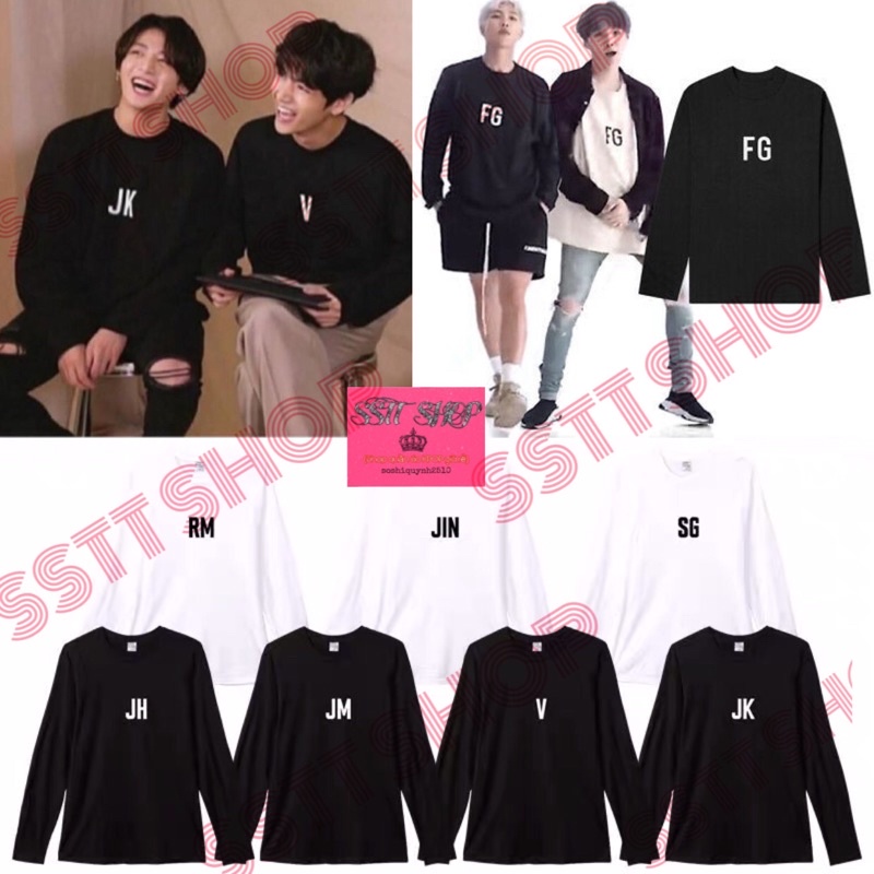 (Tặng Ảnh BTS)Sweater BTS tên các thành viên