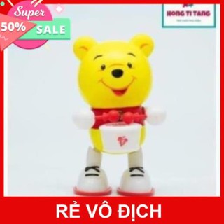 Con gấu Pooh đánh trống LT2016-Q1, Đồ chơi con gấu đánh trống vui nhộn cho bé thích thú chơi đùa