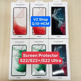 Chính hãng nguyên seal-Combo dán bảo vệ màn hình Creen Protector cho Samsung Galaxy S22/S22+(S22 Plus)/S22 Ultra