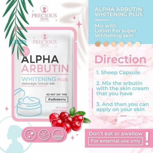 Gói 10 Viên Dưỡng Sáng Da Alpha Arbutin Whitening Plus Capsules Powder