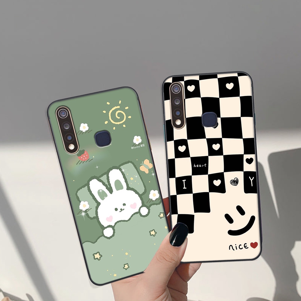 Ốp lưng Vivo Y19 in hình Gấu nâu - hồng, Gấu Be@rick  cực CUTE, DỄ THƯƠNG