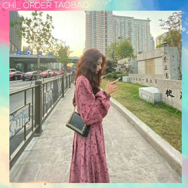 [ Order ] Váy hoa nhung tăm.