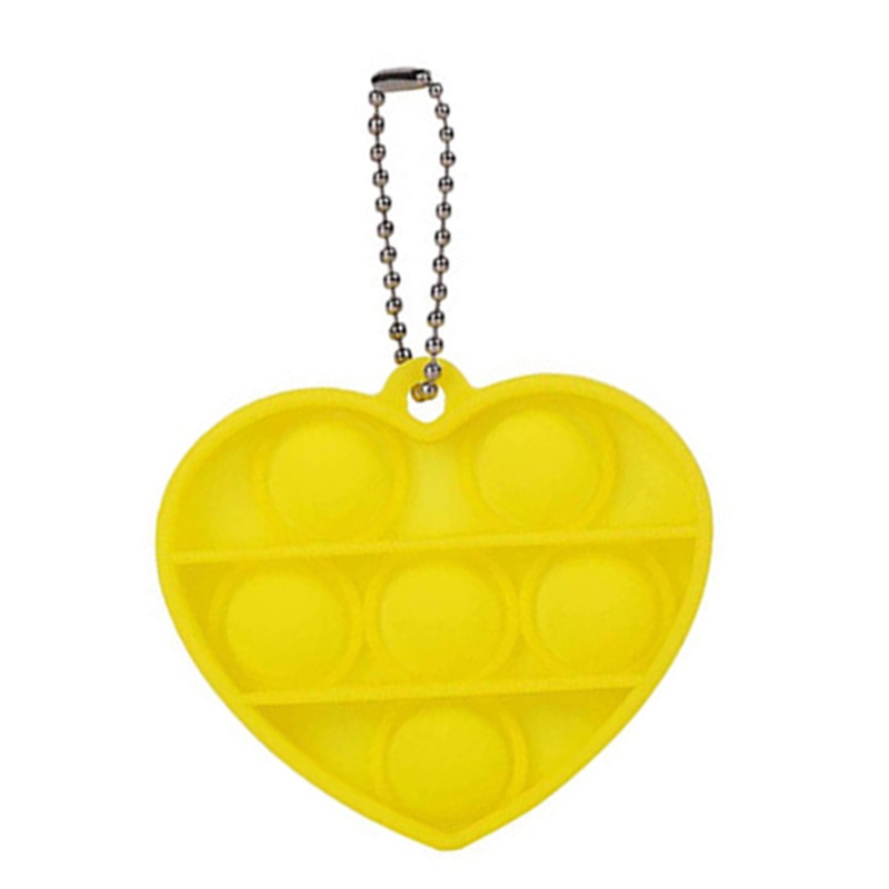 1 Đồ Chơi Bóp Giảm Căng Thẳng Hình Trái Tim Có Móc Khóa