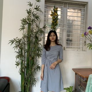 Đầm sơmi 7Modifier size S, M full tag màu xanh
