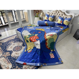 BỘ DRAP GỐI DRAP THUN Ý 5D CAO CẤP