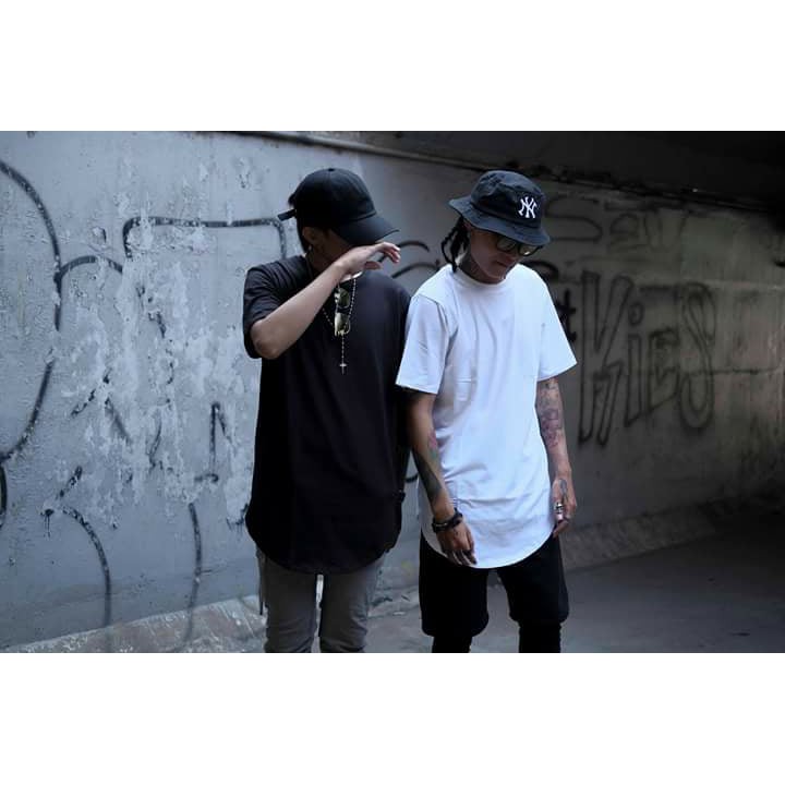 Oval tee (long tee) áo thun tà bầu