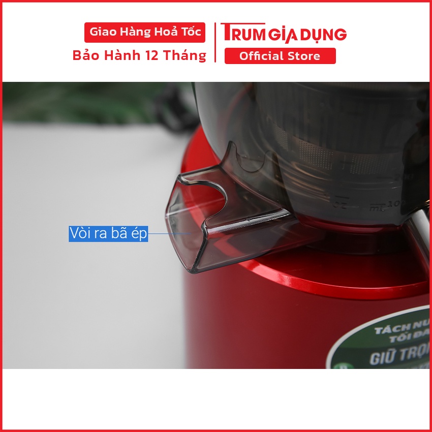 Máy ép trái cây, hoa quả chậm Sunhouse SHD5505, ép cam, ép táo, ép ổi giữ nguyên dinh dưỡng, bảo hành 24 tháng.