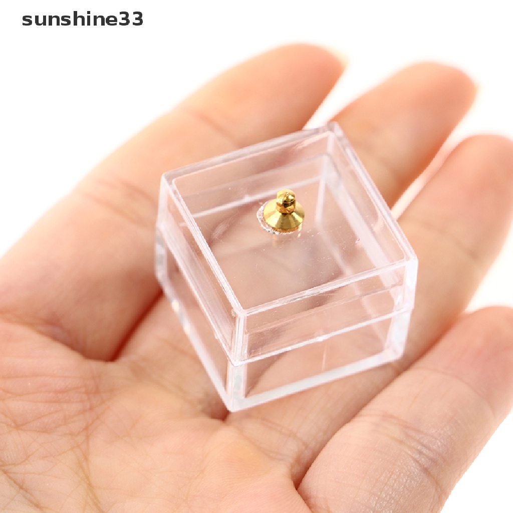 SU Cute Mini Glass Candy Jar Mini Bear Jelly Drops Simulation Miniature Dollhouse n