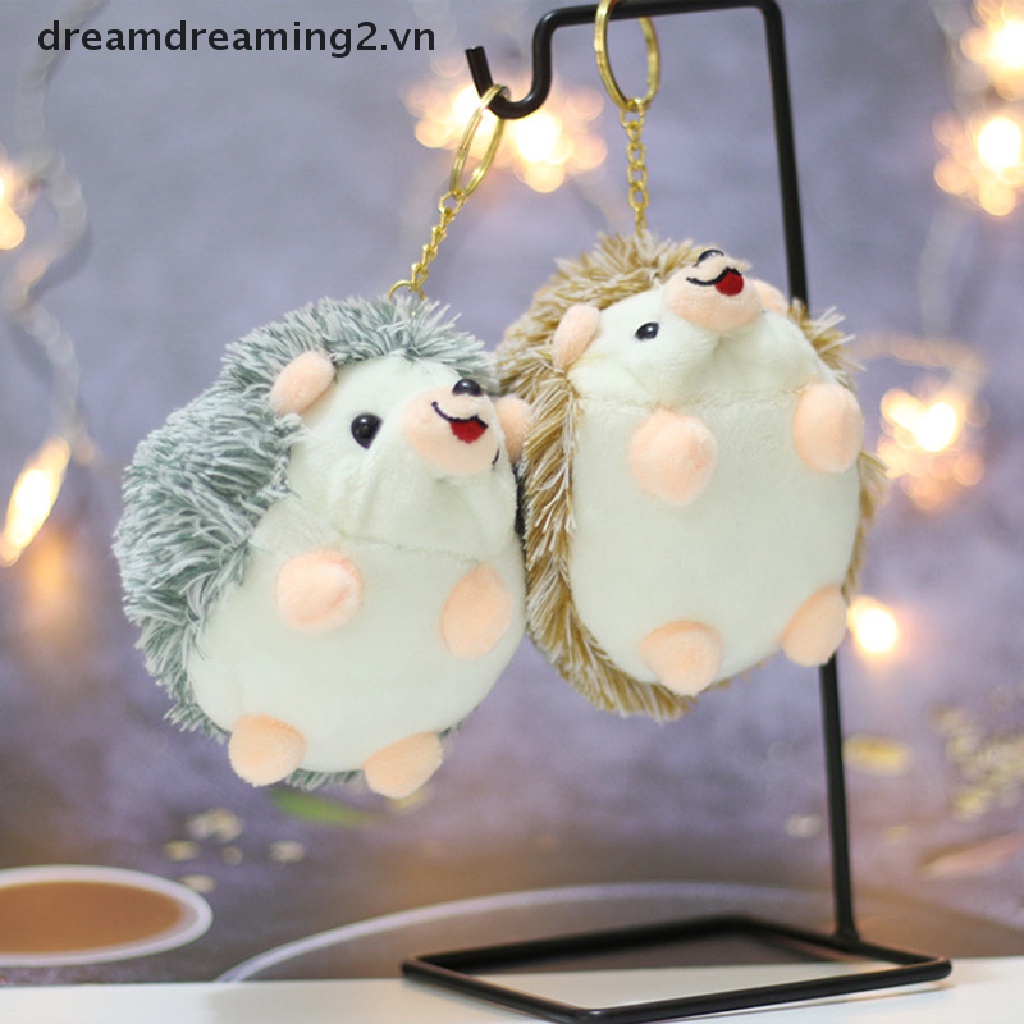 Móc khóa hình chú nhím nhồi bông đáng yêu xinh xắn kích thước 12cm