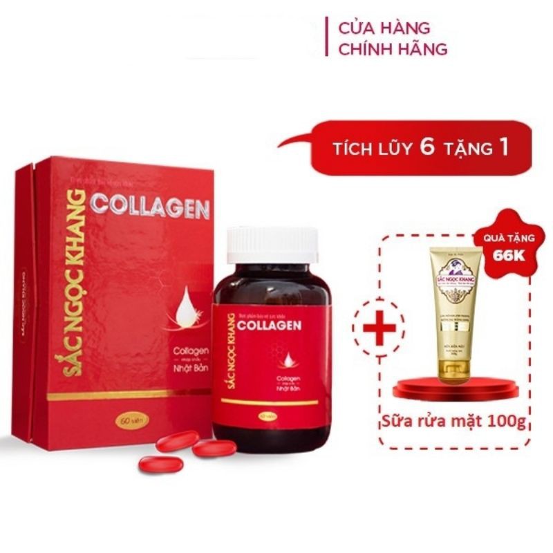 viên uống collagen sắc ngọc khang, 100% Collagen từ nhật bản