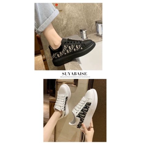 Giày Sneaker Nam Nữ - Giày MCQUEEN Dior Nam Nữ Dáng Thể Thao Full Box Bill