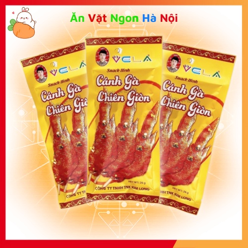 Bịch 30 Gói Snack Cánh Gà Chiên Giòn Việt Đồ Ăn Vặt Giòn Ngon