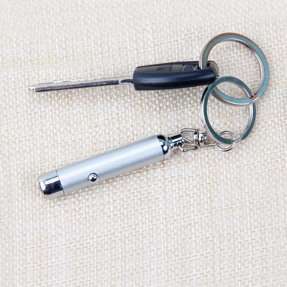 Móc Khóa Mini Kiêm Đèn Pin Chiếu Tia UV Ánh Sáng Tím Dạ Quang Thanh Lịch