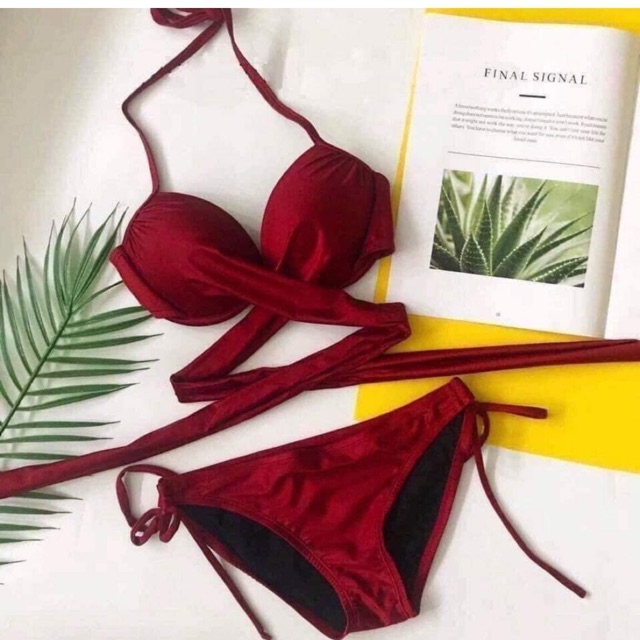 Bikini gọng chéo ship cạp thấp