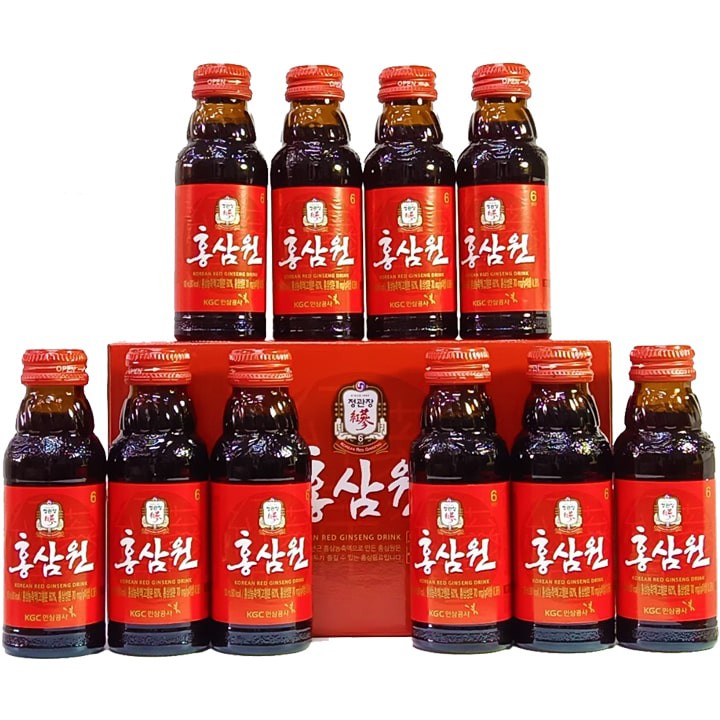 Nước Tăng Lực Hồng Sâm KGC Cheong Kwan Jang Won (10 Chai x 100ml)