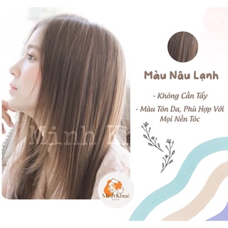 Nhuộm tóc màu nâu lạnh+tặng kèm trợ dưỡng