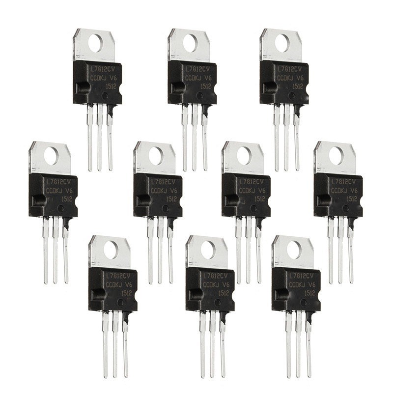 Bộ 10 linh kiện điện tử L7812CV -220 L7812 LM7812 7812
