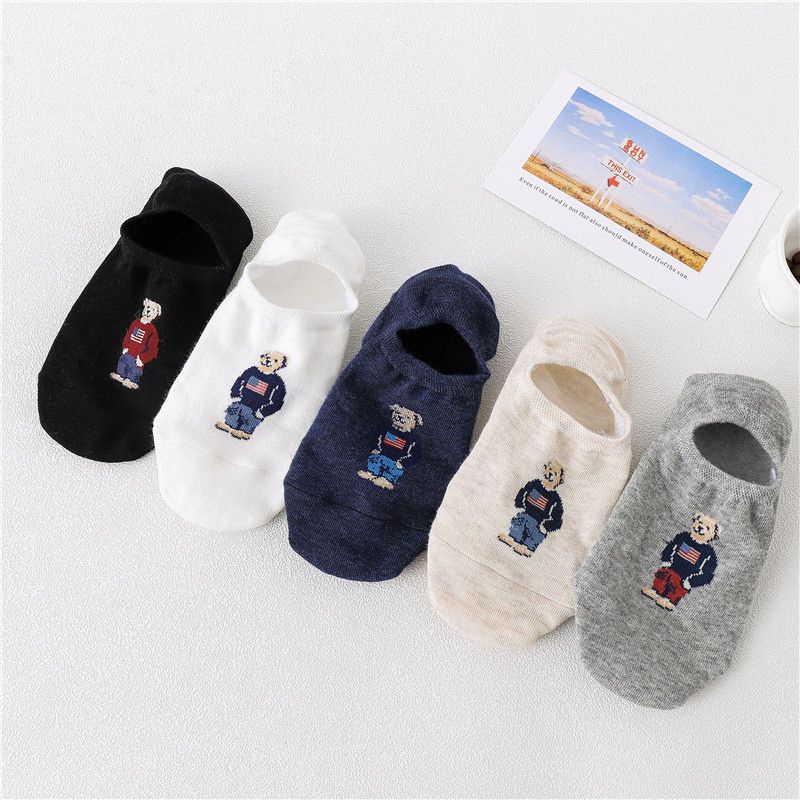 Set 5 đôi tất vớ gấu Wh.o.a.u 5 đôi mix màu hot hit hàng Quảng châu cao cấp JOLIVO