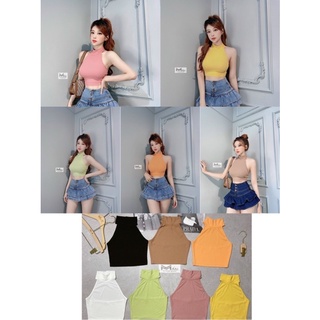 Áo ba lỗ nữ cổ yếm