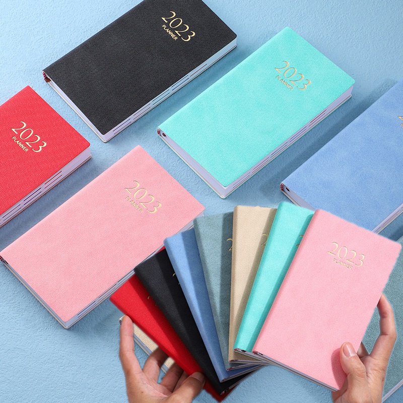 Sổ Tay Ghi Kế Hoạch A6 2023 Agenda Chất Liệu Da PU