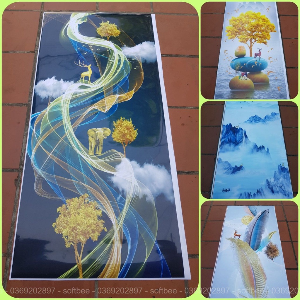 HÀNG BÁN CHẠY - Decal dán tủ lạnh máy giặt, keo bám chắc chắn, không thấm nước