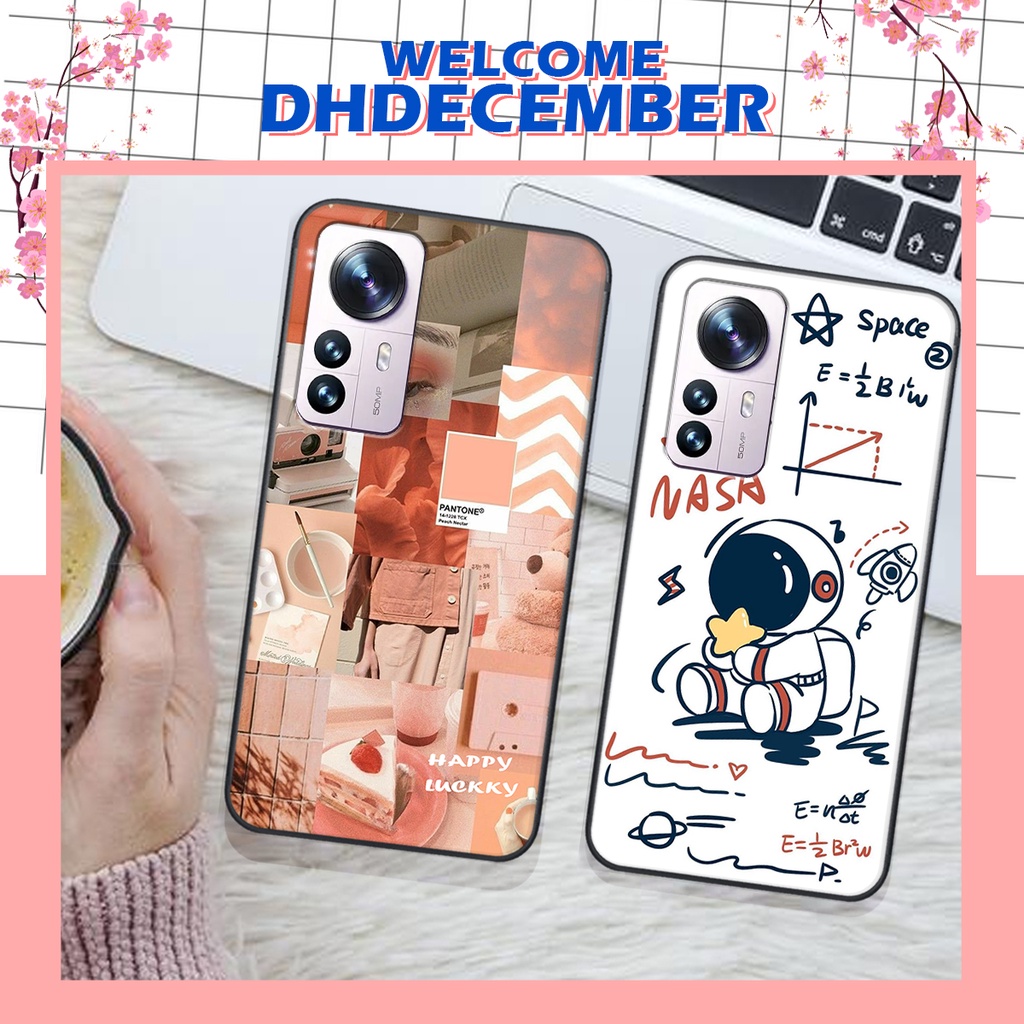 Ốp lưng Xiaomi 12 in hình nice ,good luck happy ốp xinh viền dẻo đẹp chất