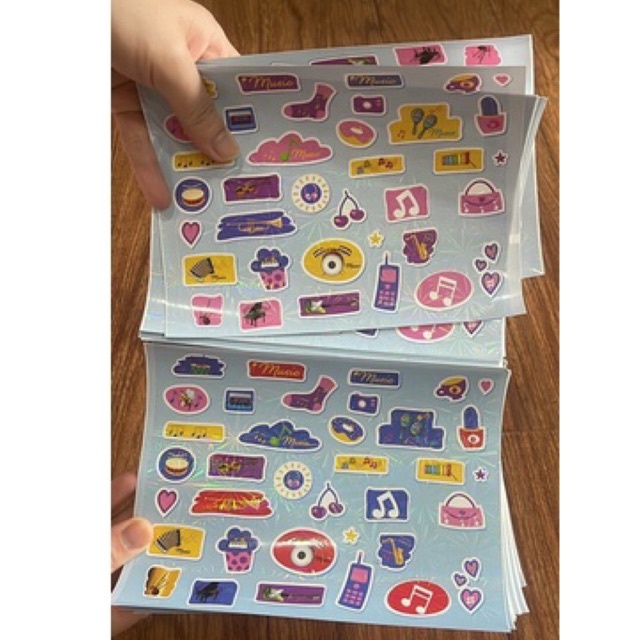 Sticker âm nhạc, dán trang trí siêu đẹp