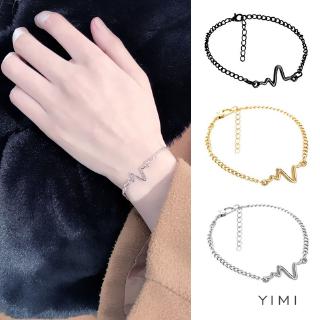 💞Yimi💞Vòng Đeo Tay / Vòng Tay / Nhẫn / Nhịp Tim ECG Dễ Thương Cho Cặp Đôi