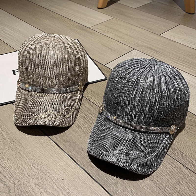 Korean style breathable faux stone cap for women