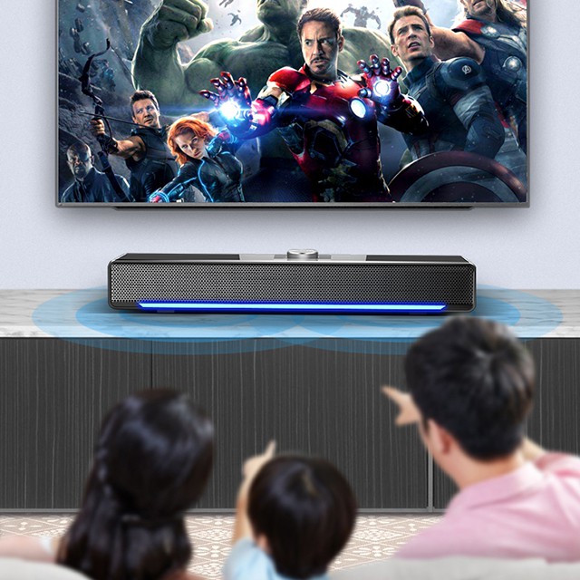 Loa Thanh Máy Vi Tính Soundbar Gaming Phiên Bản Nâng Cấp Mới Nhất Của SADA V196, Thiết Kế Hiện Đại - Âm Thanh Siêu Trầm