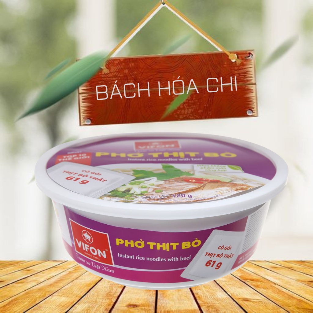 Thùng 12 tô phở thịt bò Vifon