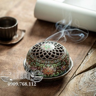 Lư xông trầm gốm sứ tráng men cao cấp