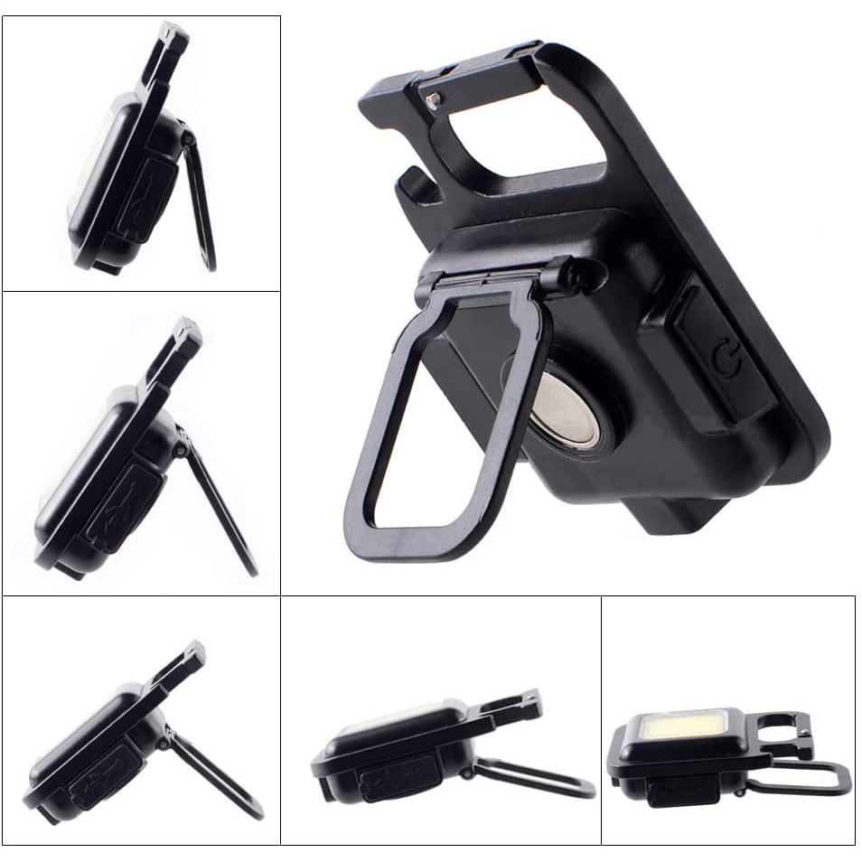 Đèn Pin LED Mini 800 Lumens Có Móc Khóa Bỏ Túi Mang Đi Cắm Trại Tiện Lợi