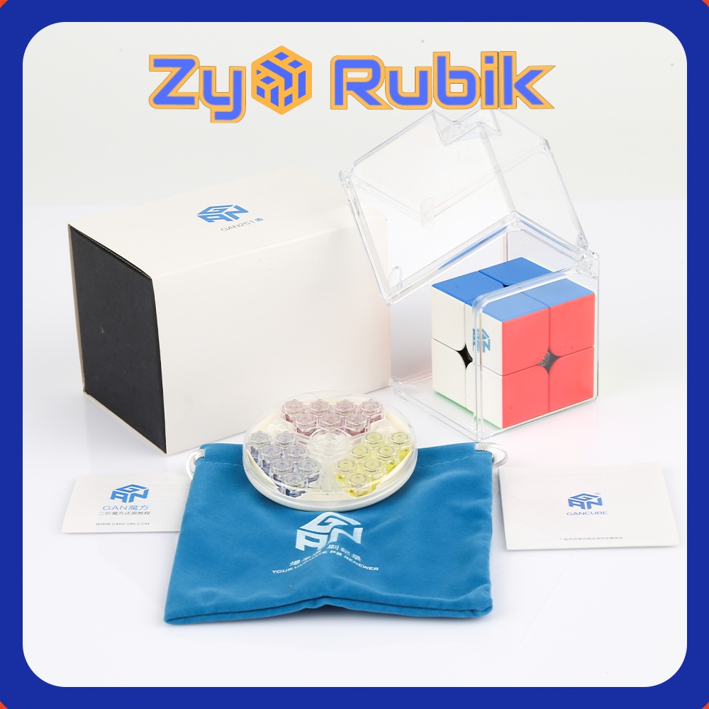 Rubik GAN 251 M Stickerless với 3 phiên bản tiêu chuẩn và Explorer và Leap - Rubik 2 Tầng Có Nam Châm - ZyO Rubik