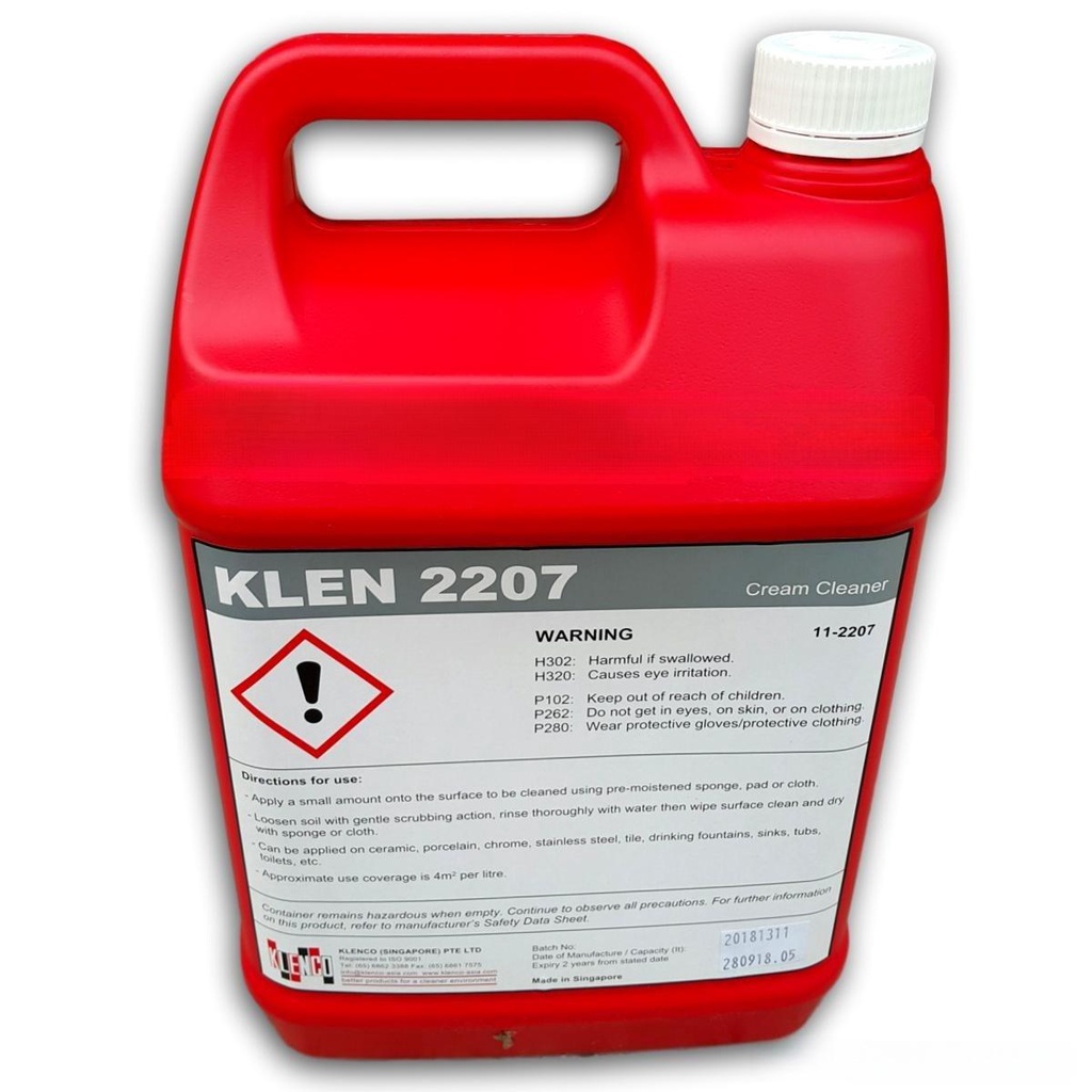 Hóa Chất Làm Sạch Và Đánh Bóng Đồng Nhôm Inox KLEN 2207 Can 5L
