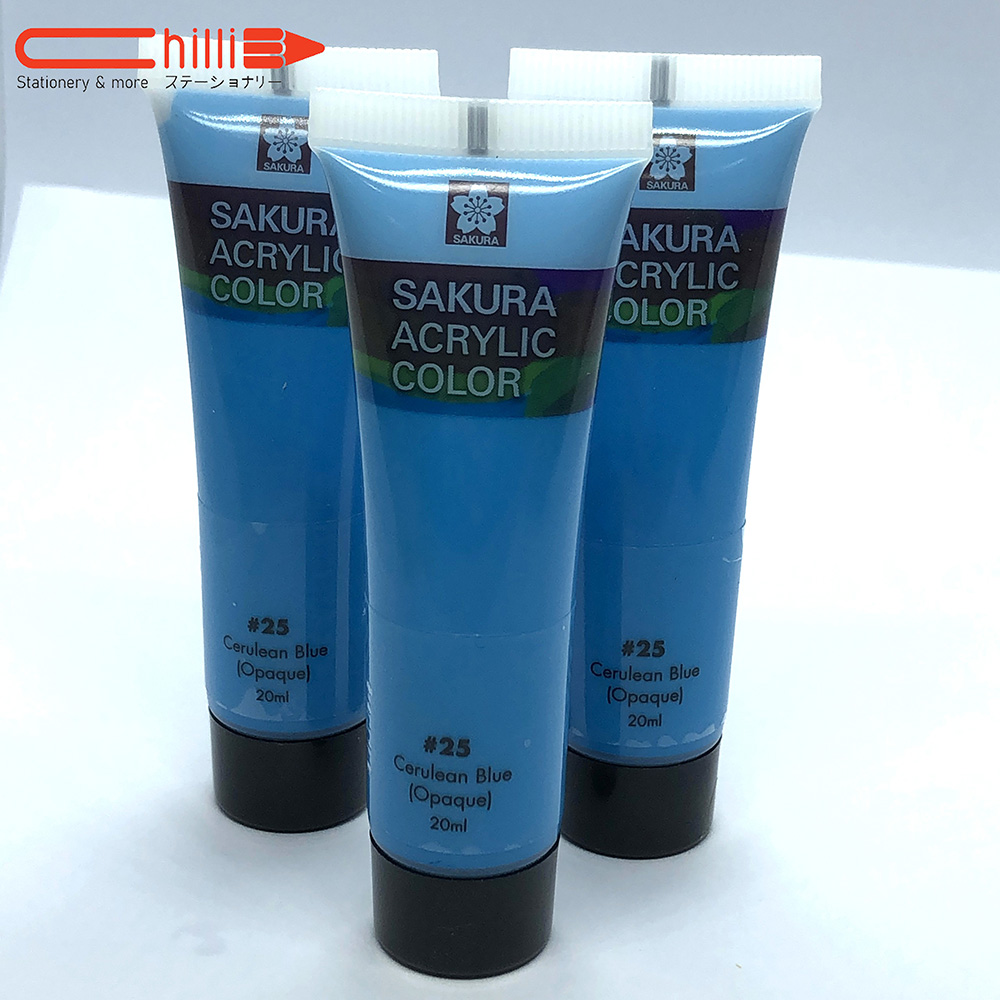 Sakura - Màu Acrylic 20ml - Xanh dương Cerulean