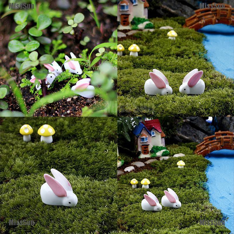 Mô Hình Thỏ Mini Trang Trí Sân Vườn