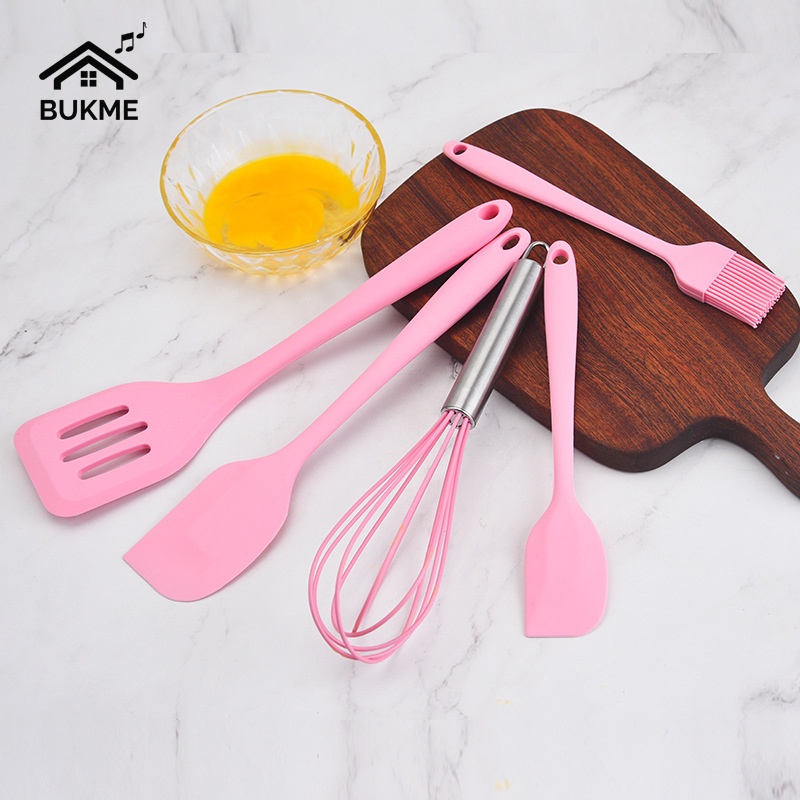 Bộ đồ dụng cụ làm bánh bằng silicone đa năng chất lượng cao, chịu nhiệt chống dính chống mài mòn 1 set 5 cái BLB-B