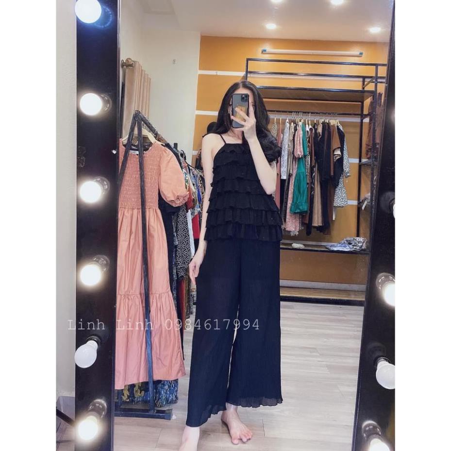 Set đồ nữ cá tính, set quần lửng áo sơ mi, áo quây, áo thun đi chơi sang chảnh mùa hè đẹp 8A00047 JKR | BigBuy360 - bigbuy360.vn